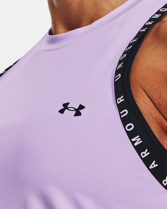 Women's UA Knockout 2.0 Tank in Purple image number 3